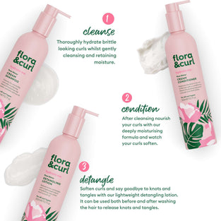Mini Tresses - Wash Day Hydration Kit for curly, wavy and coily hair by Flora & Curl
